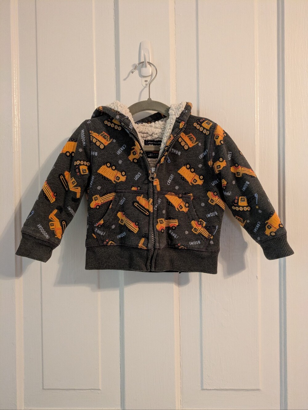The Children's Place Truck Zip Hoodie, 18-24 Months